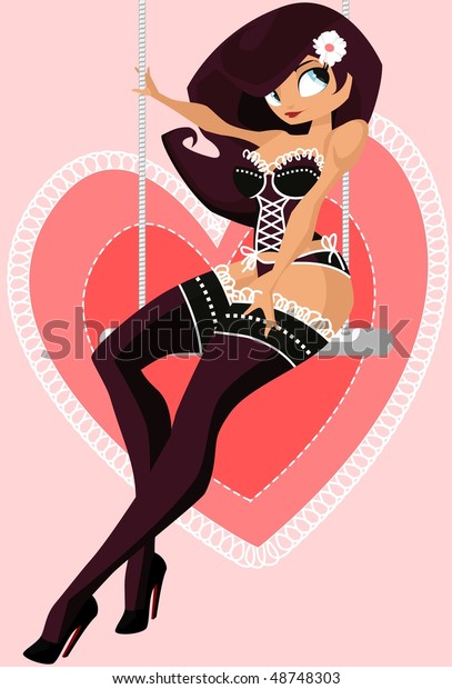 christine hills recommends dark haired pin up girl pic