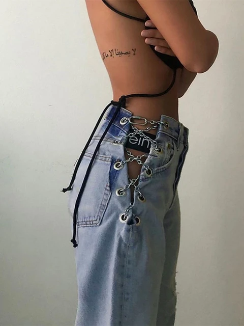 Best of Jeans with chains on the hips
