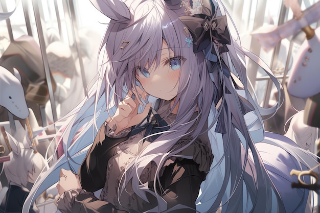 bessie fisher recommends anime gray haired girl pic