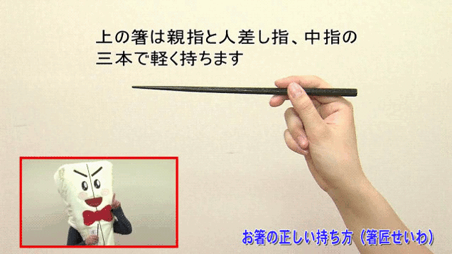 how to use chopsticks gif