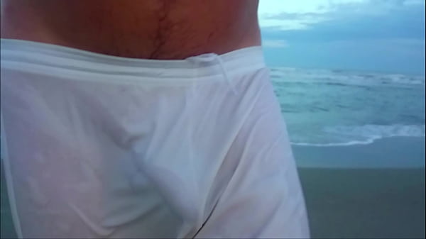 Best of Guy on beach with tite transparent speedos porn