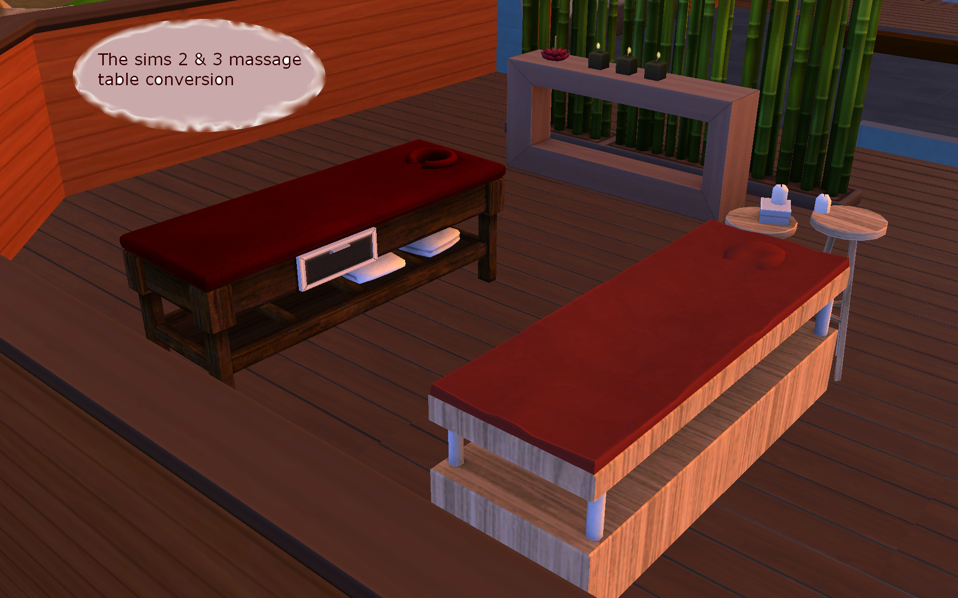 cam weber recommends Sims 3 Massage Table