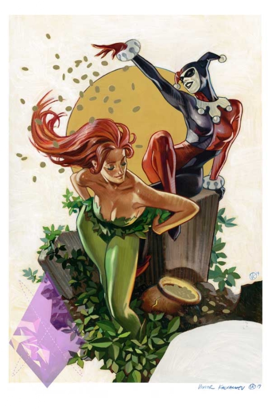 Harley Quinn X Poison Ivy Art for ladies