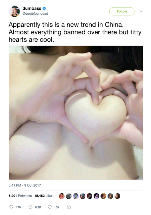 Heart Shaped Titty Selfie round nipples