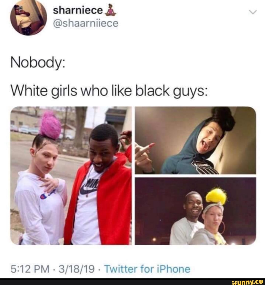 White Girl Black Guys Meme premium snapchat