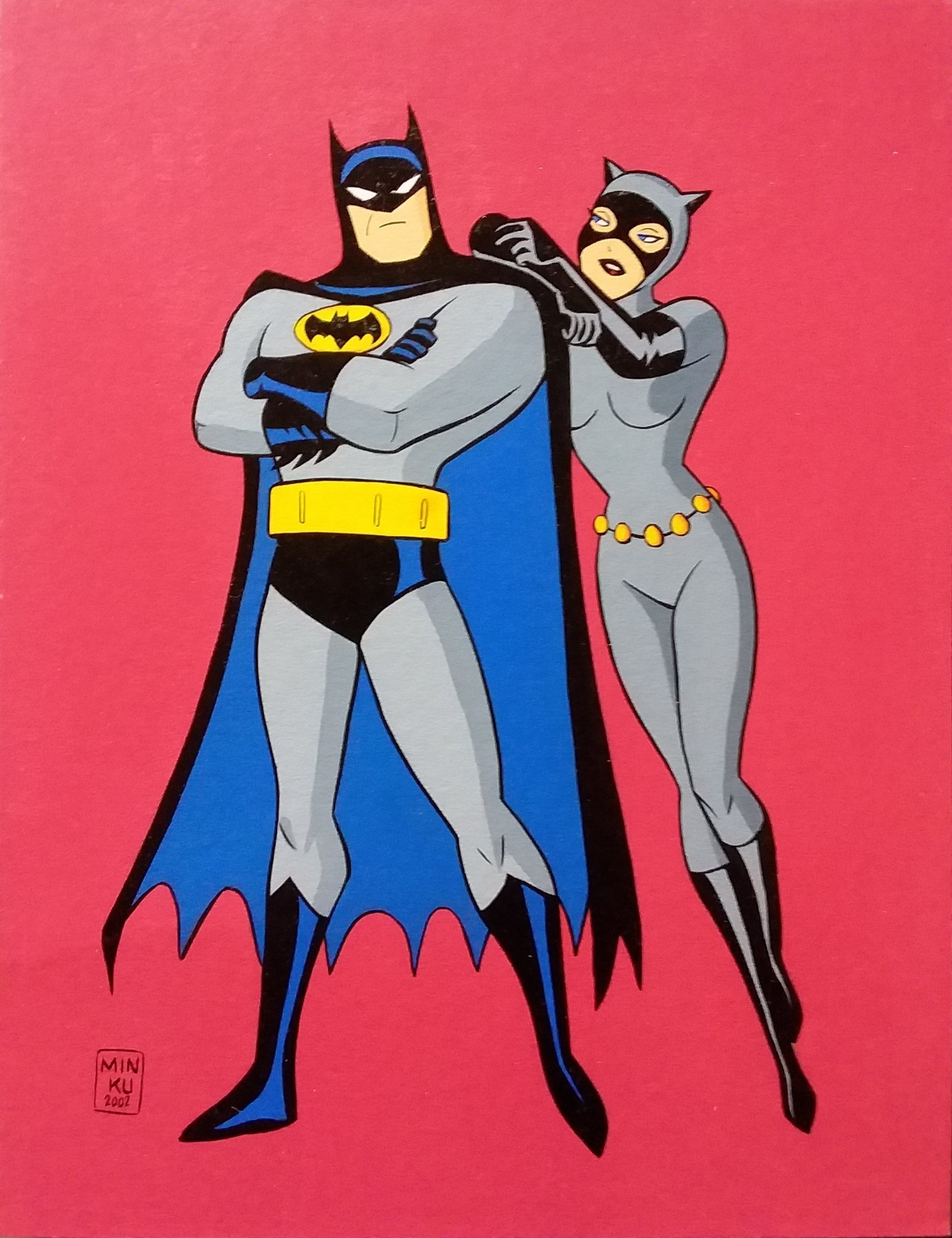 caleb dickenson add batman and catwoman cartoon photo