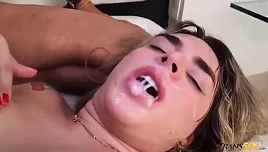 donna sandvig recommends shemale cum in guys mouth compilation pic