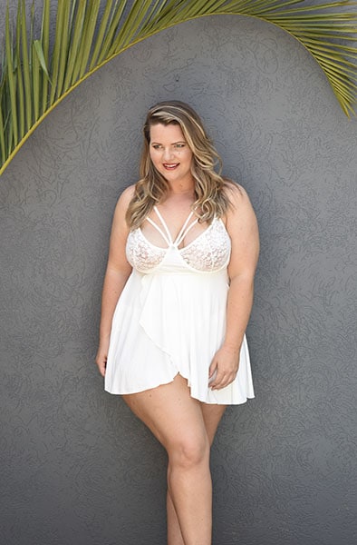 Best of Plus size white babydoll