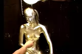 Japanese Gold Paint Porn white dick