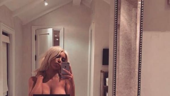 andy blessing recommends Kim Kardashian Nude Bathroom Photo