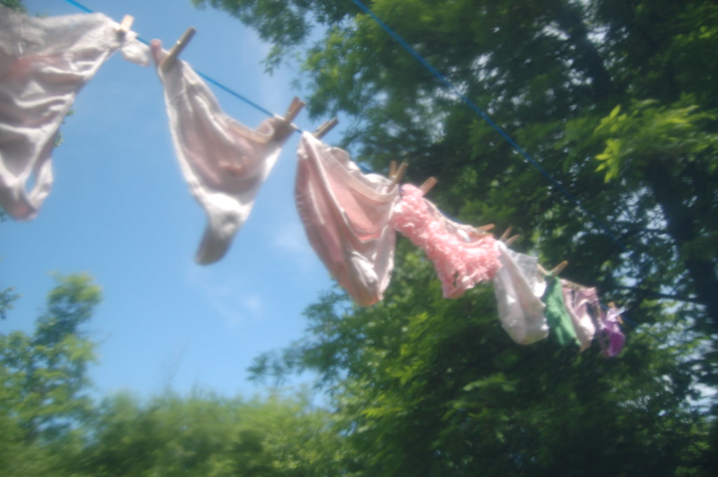 antonio va recommends Panties On Clothes Line