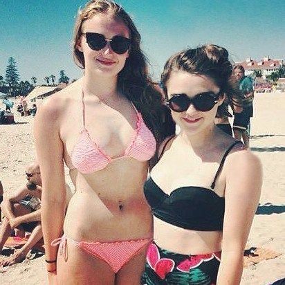 chef nick add maisie williams bathing suit photo
