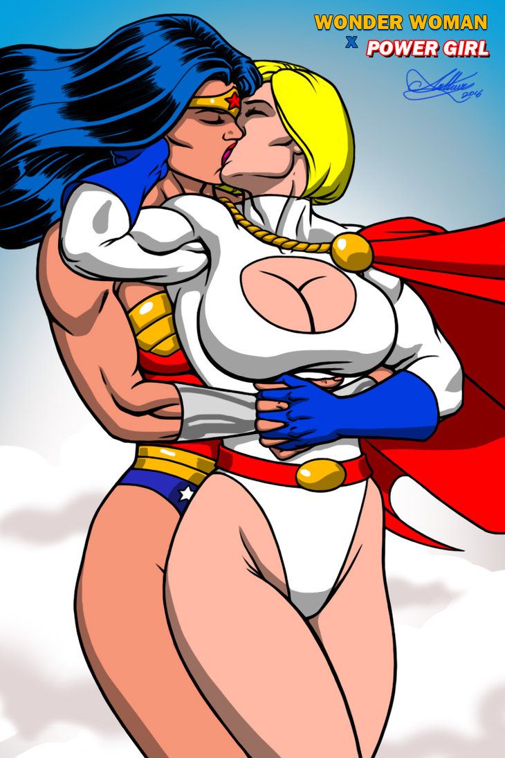 ben siegel recommends powergirl and wonder woman kiss pic