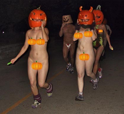 Naked Halloween Costumes sax immage