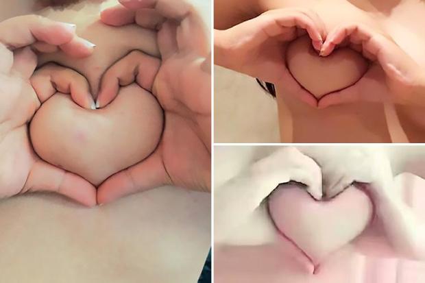 amy johnson wheeler share heart shaped titty selfie photos