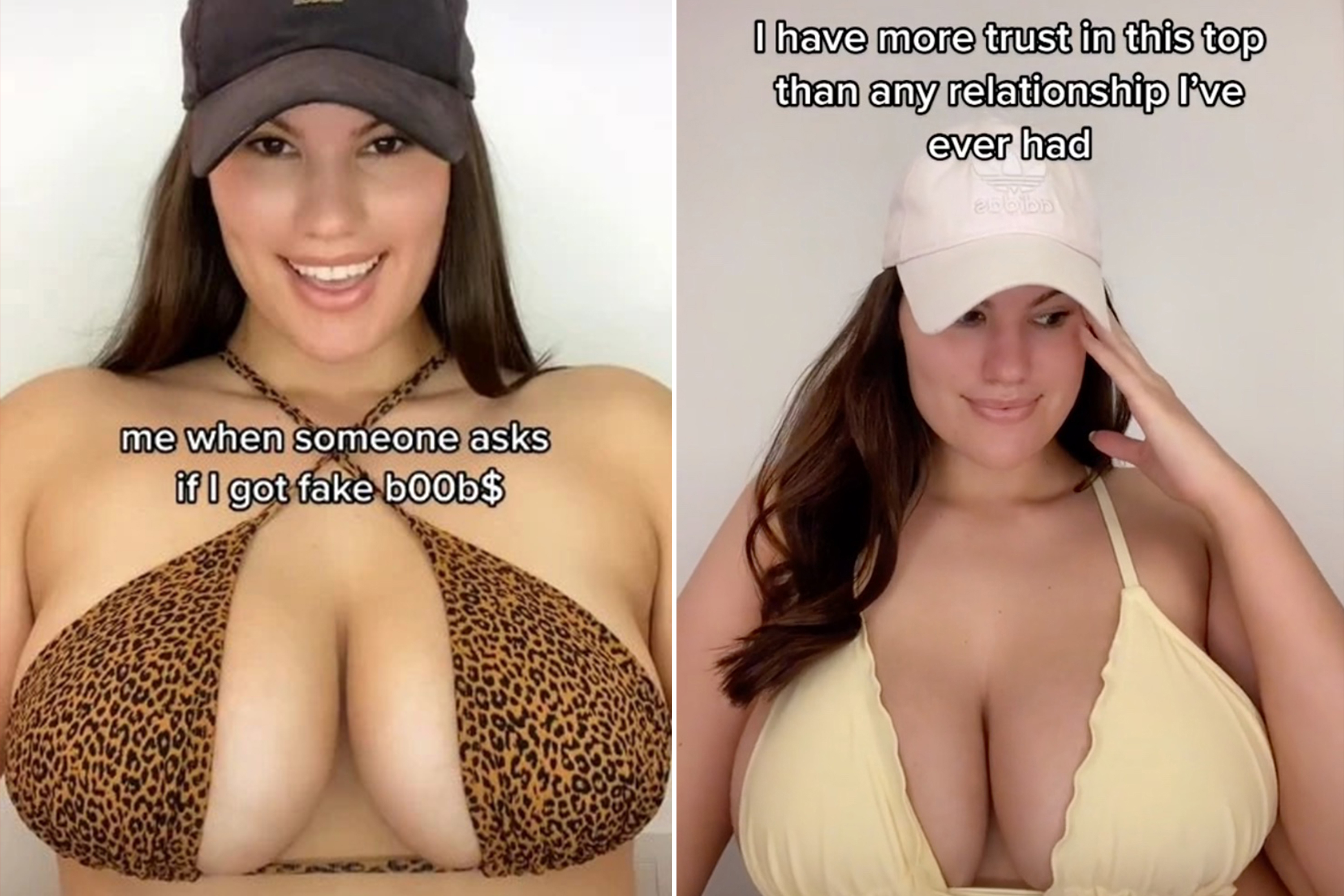 natural vs fake tits