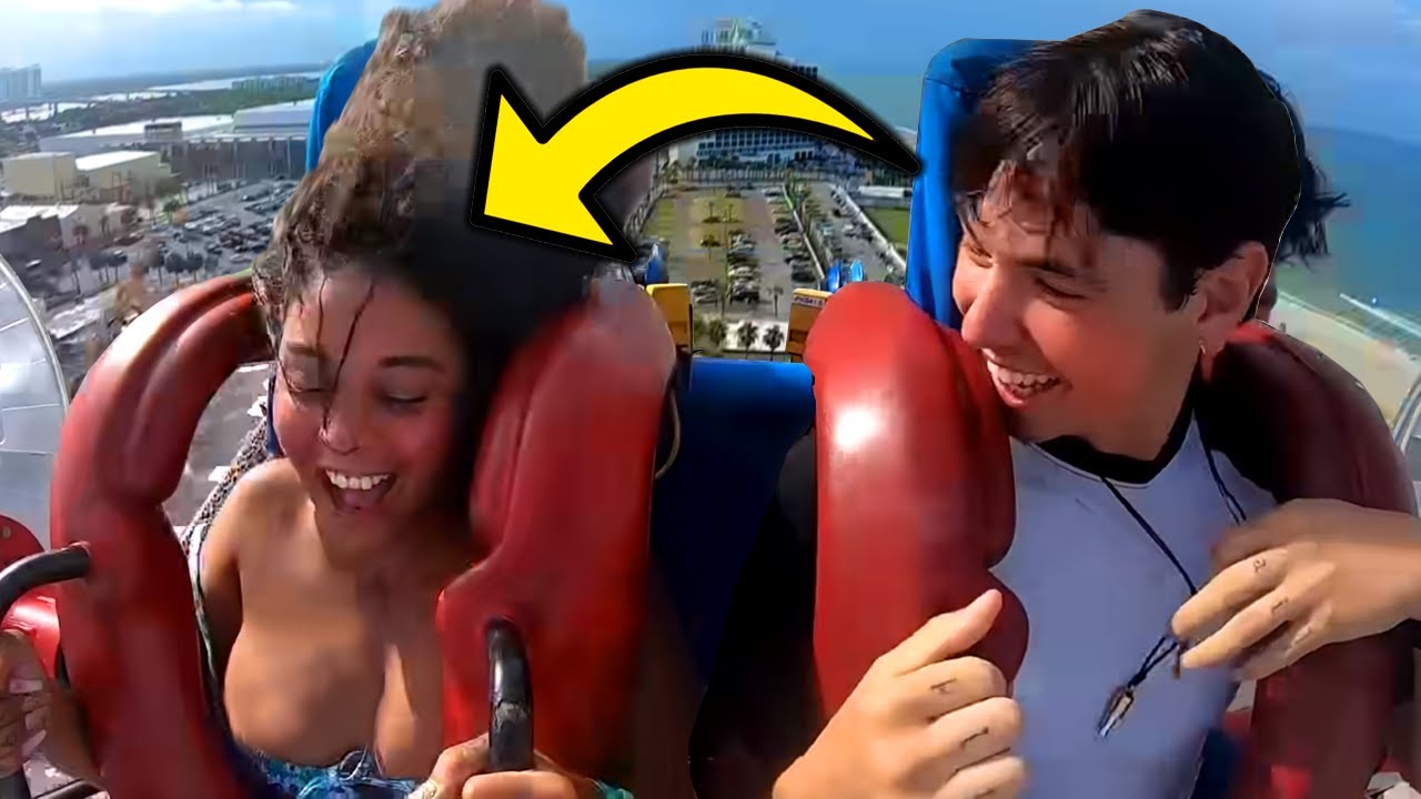 cooper beckett add photo boobs fall out on roller coaster