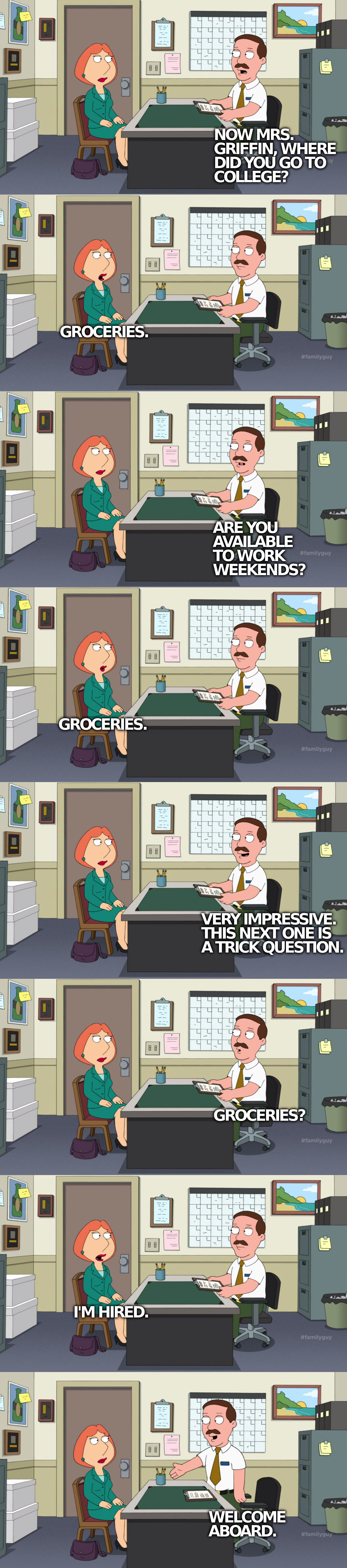 ciara kinsella recommends Family Guy Lois Groceries