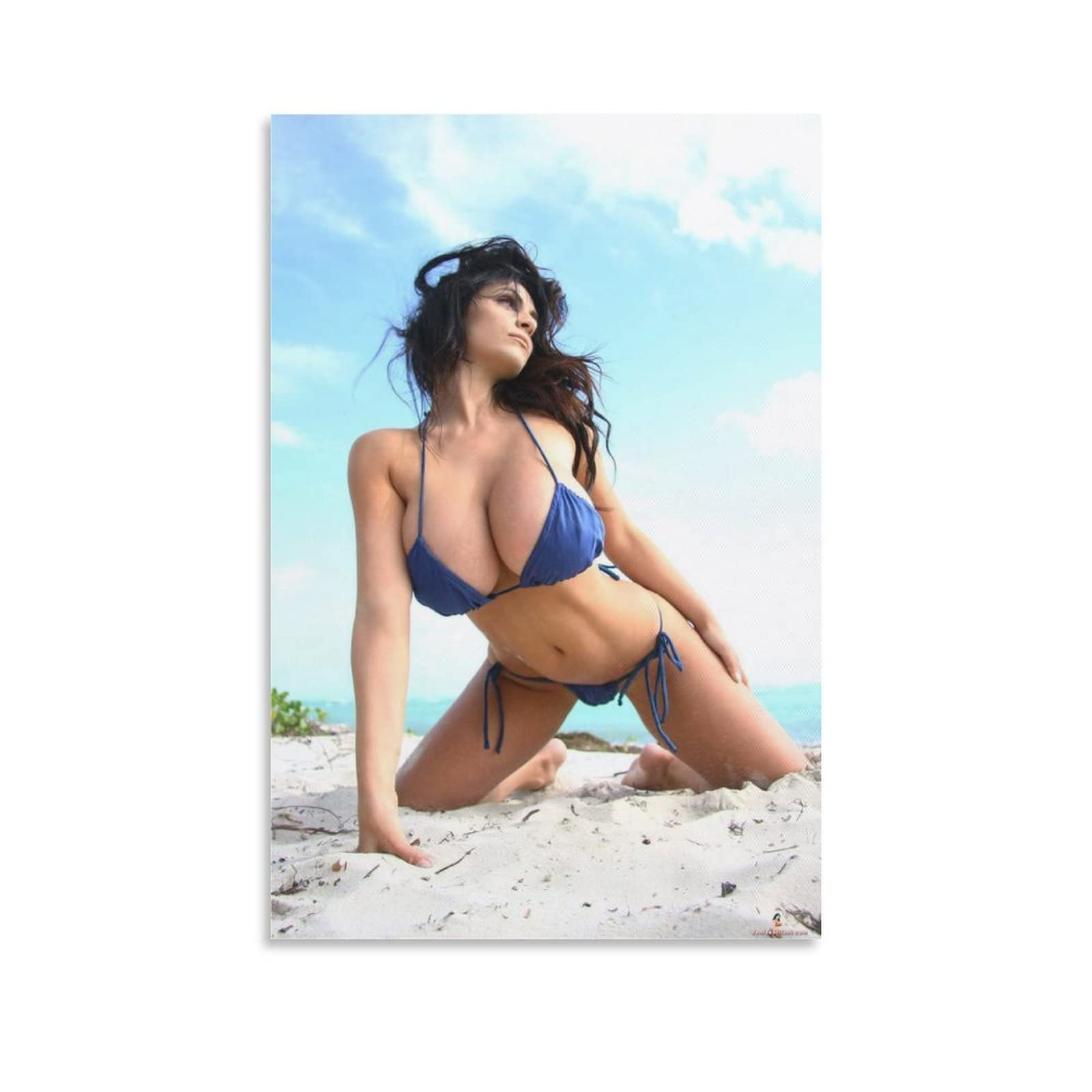 brice chase share denise milani blue bikini photos