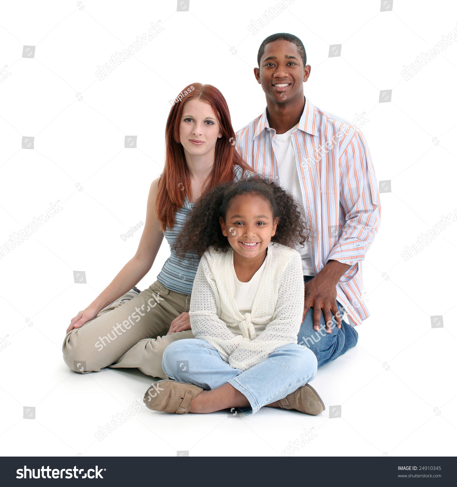 mother and daughter interracial