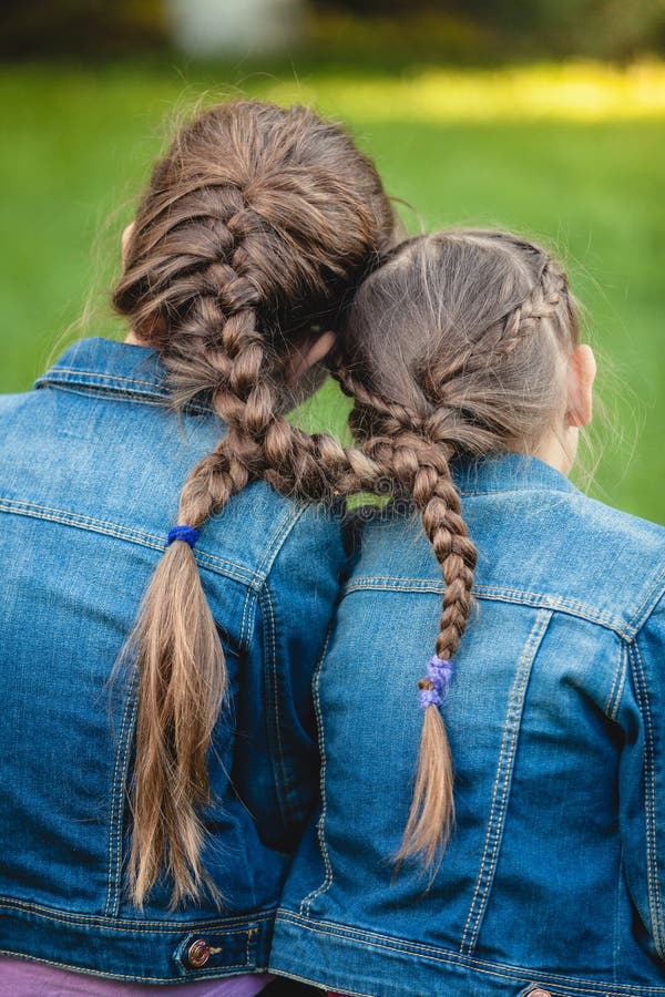 Two Girls Bound Together hair compilation