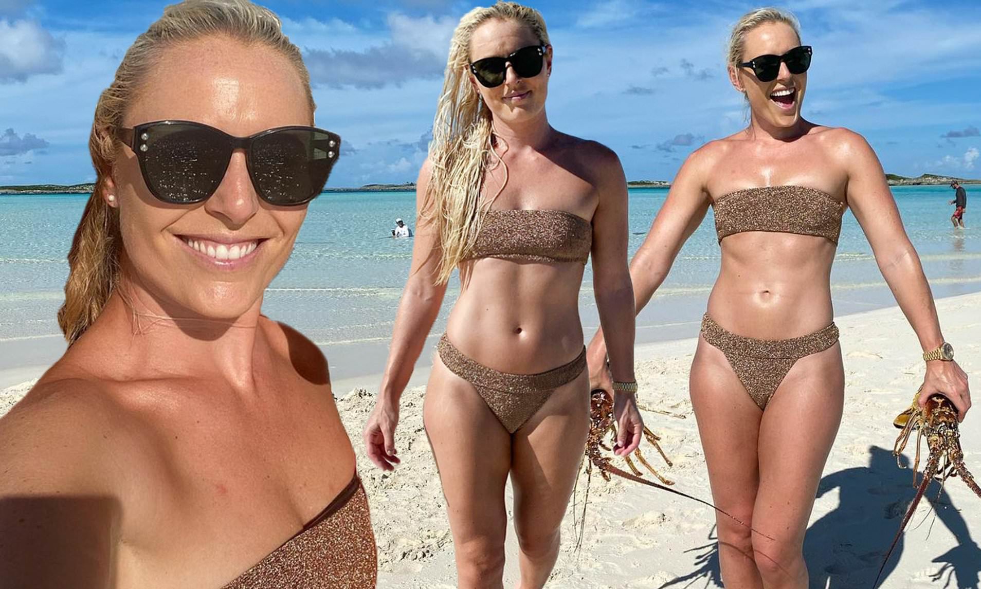 canny tang share lindsey vonn shark week bikini photos