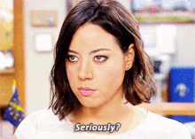 Best of April ludgate eye roll gif