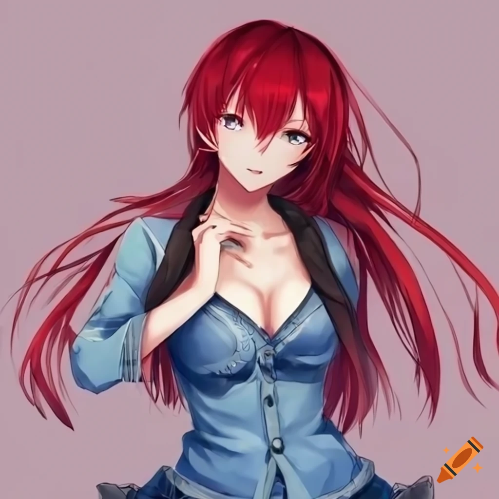 Best of Hot red haired anime girl