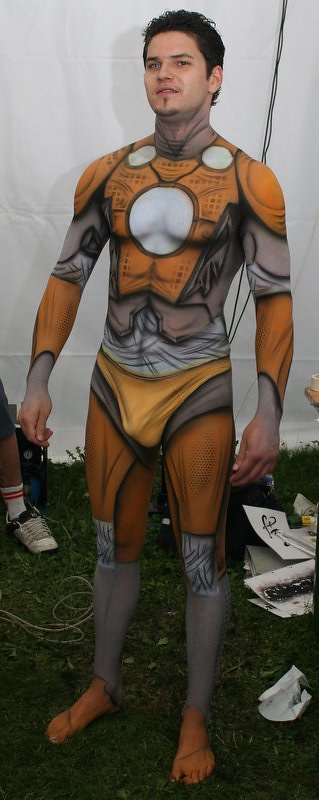 male body painting festival