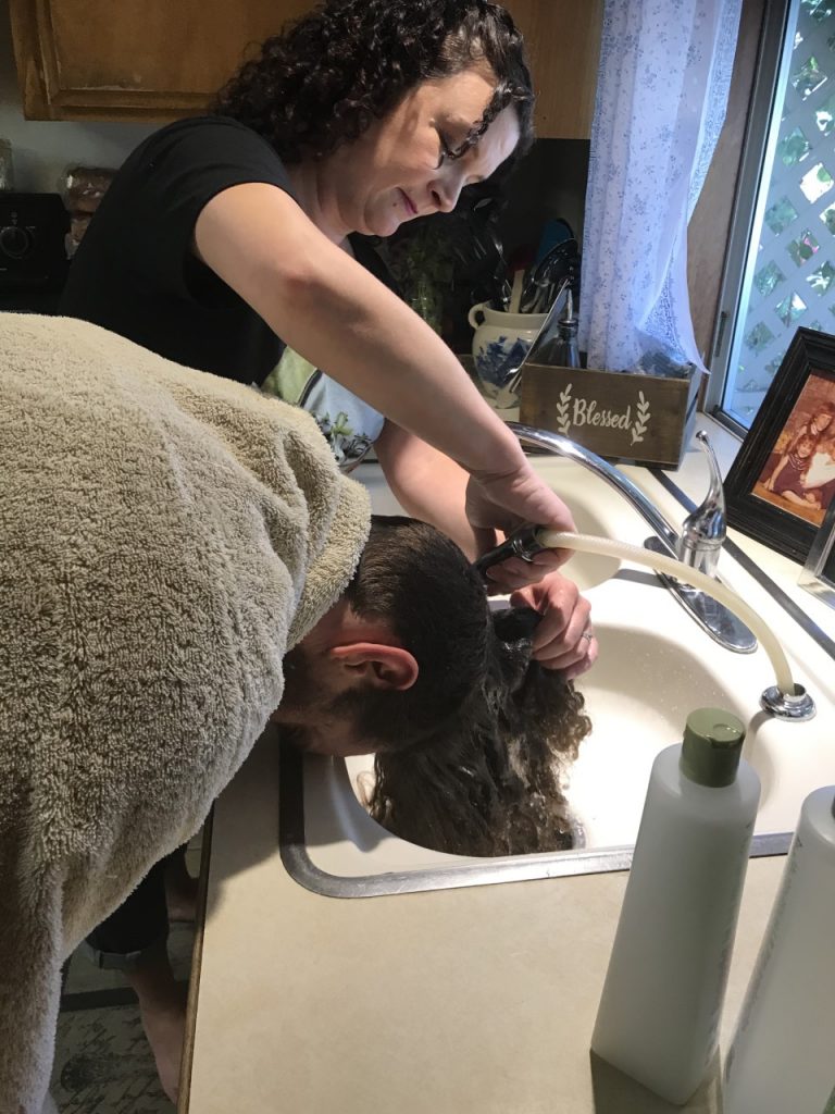 carlie warner recommends Hair Washing Forward Manner