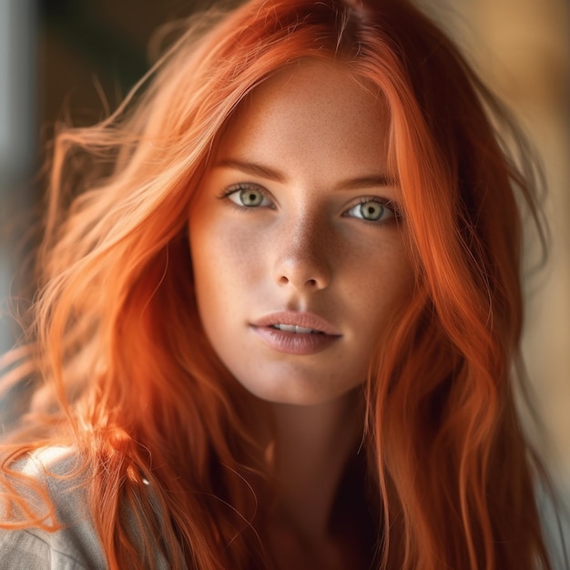 dickson wan recommends red hair green eyes model pic
