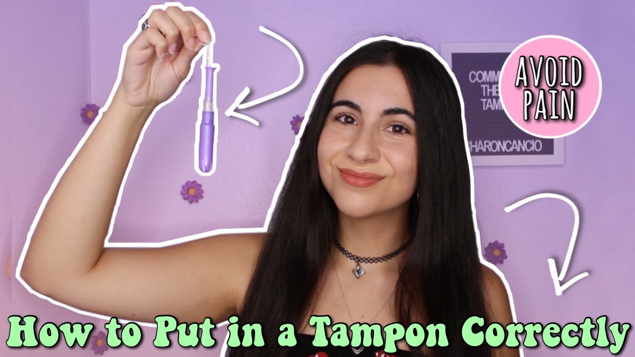 real person inserting a tampon video