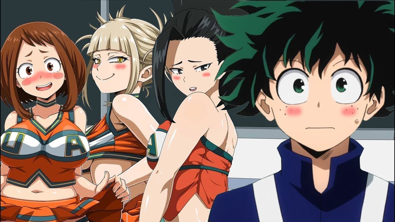 Deku X Momo widescreen nipples