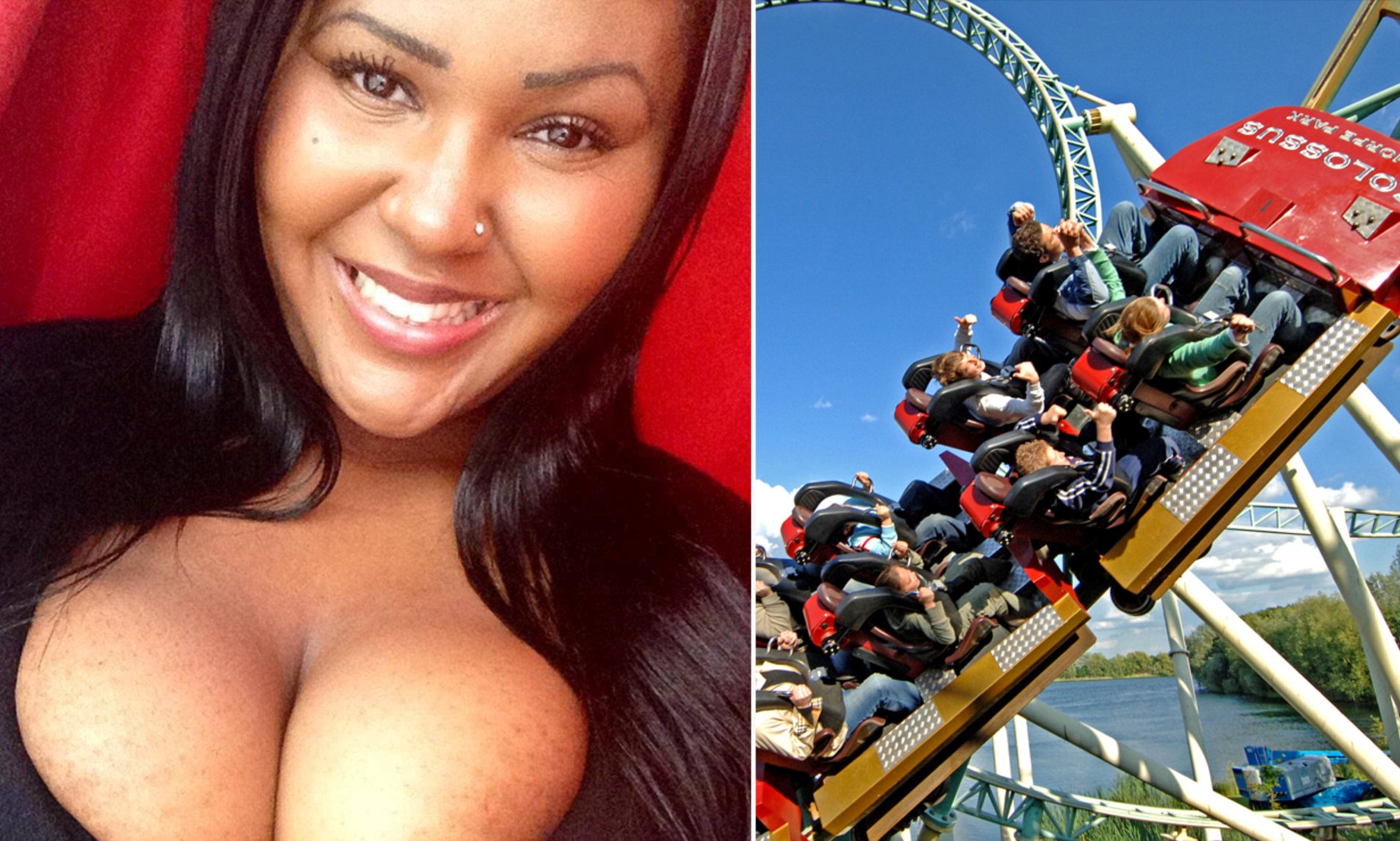 chaz baker recommends Boobs Fall Out On Roller Coaster
