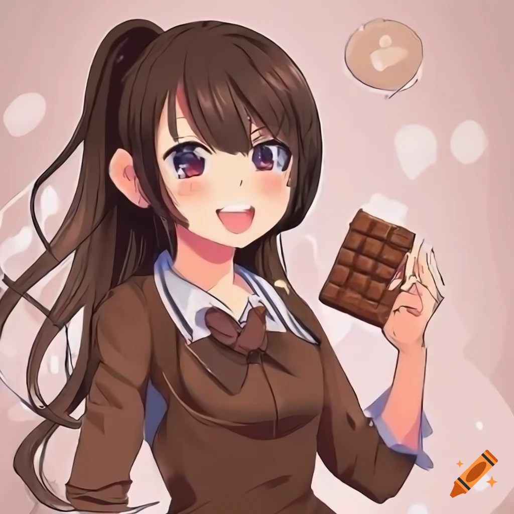 alex carter recommends anime girl with chocolate pic
