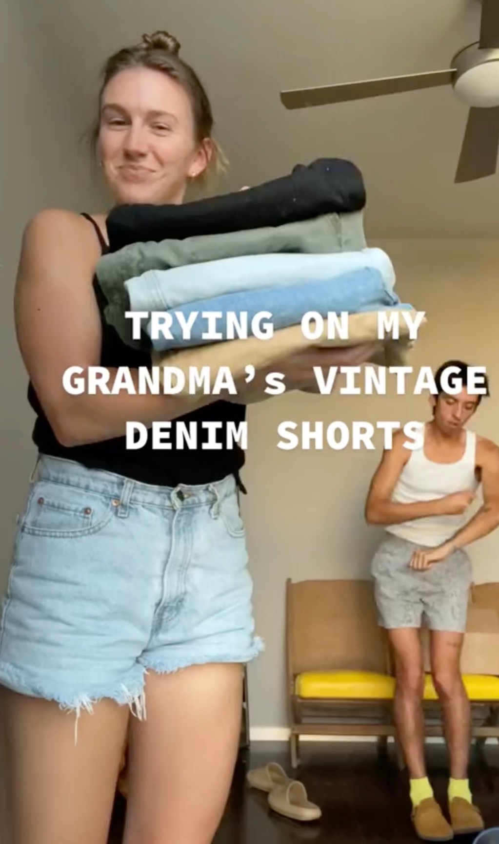 donna zhou recommends Granny In Short Shorts