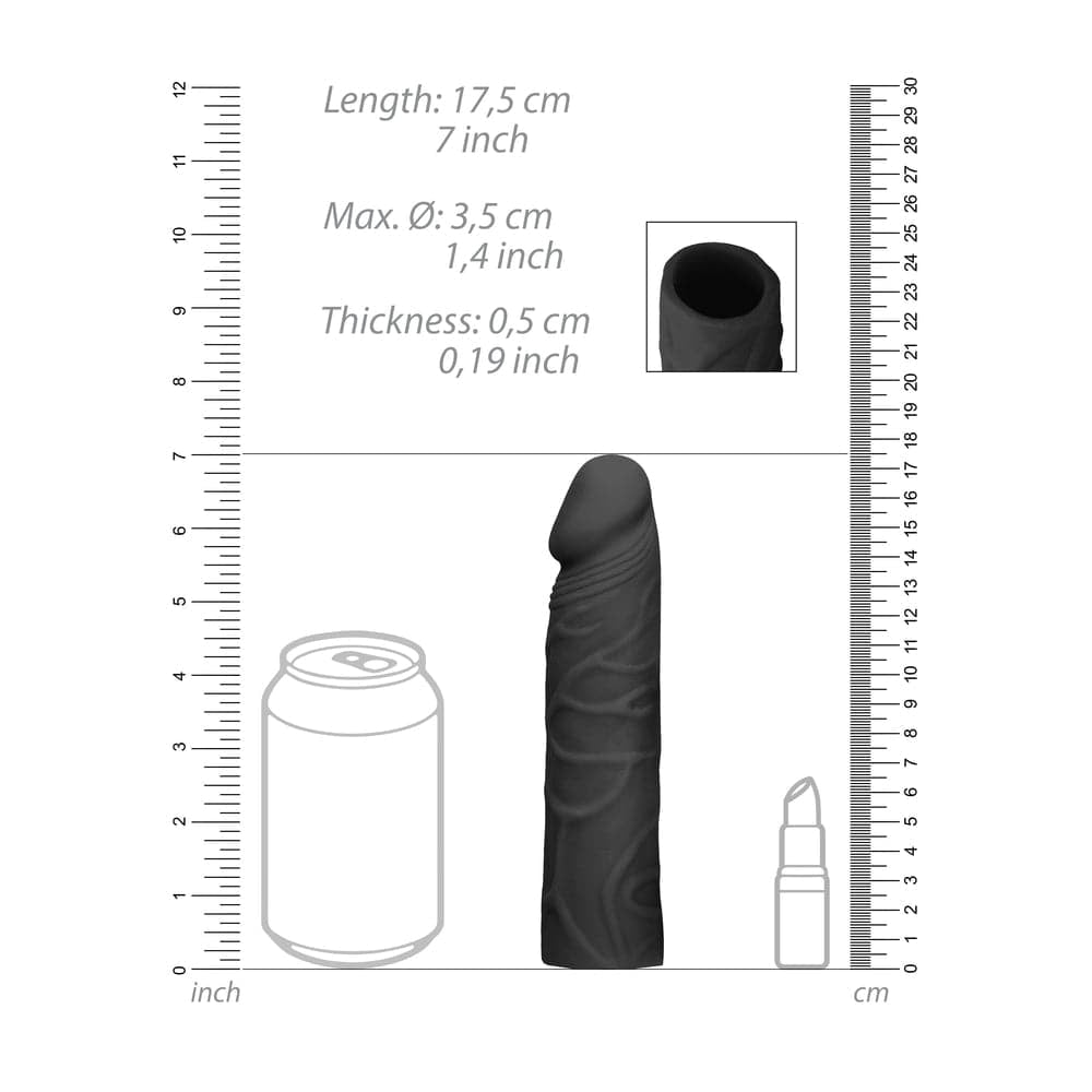 7 Inch Black Penis bullet vibrators