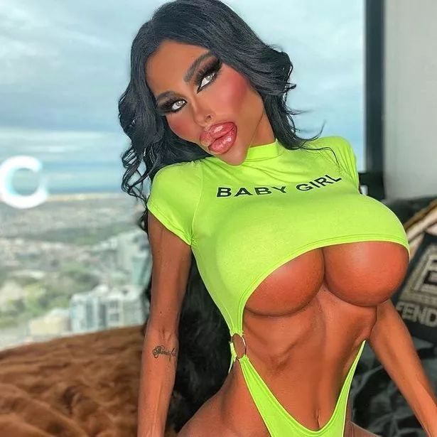 corinthia cain recommends thin with big boobs pic