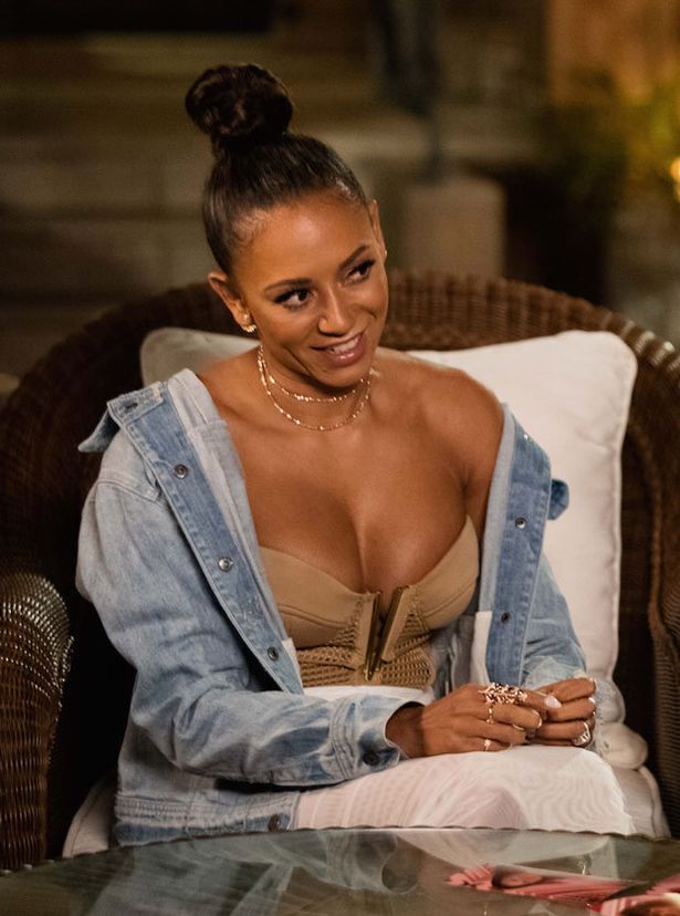 Mel B Big Tits up face