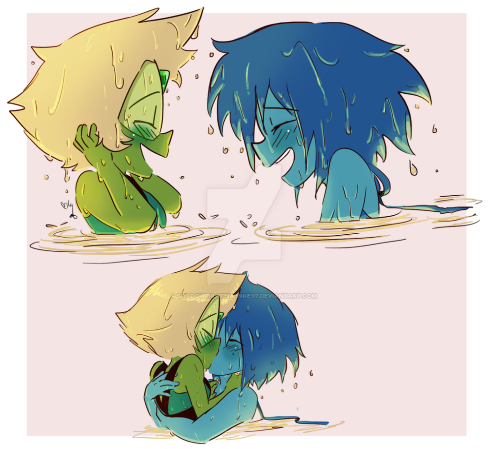 doug saltz recommends lapis and peridot kiss pic