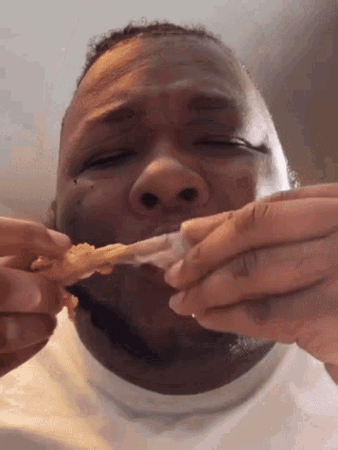 black guy fried chicken gif