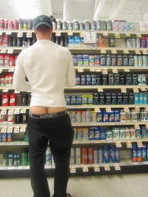 dennis ramsdell share flashing ass in store photos