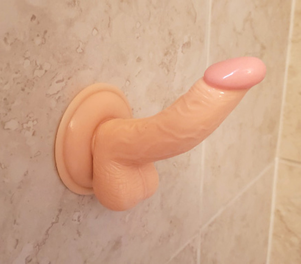 dildoing in shower