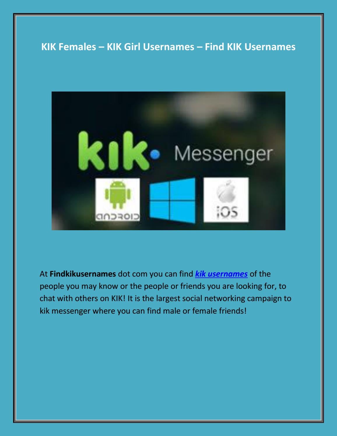 david alexander thurston recommends bi male kik usernames pic