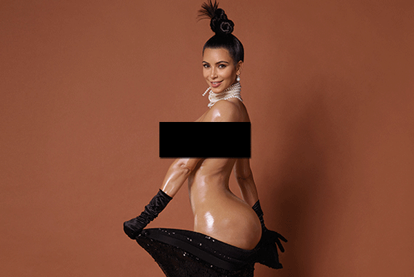 dinda cayang recommends Kim Kardashian Butt Nude