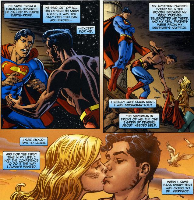 amy gail davis add superboy and supergirl kiss photo