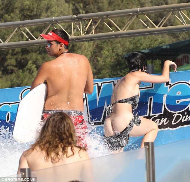 Water Slide Bathing Suit Mishaps down short