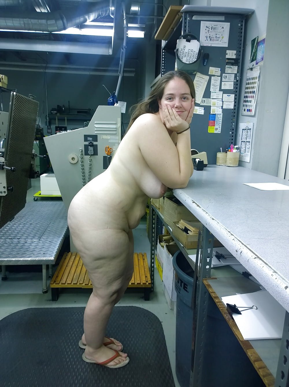 ann schlosser recommends woman naked at work pic