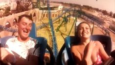 Boobs Fall Out On Roller Coaster rains porn