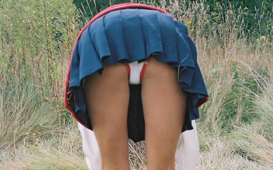 short skirt bend over
